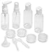 12 Pack - SimpleHouseware Leak Proof Travel Bottles for Makeup Cosmetic Toiletries Liquid Containers