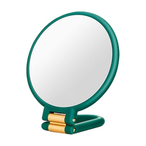 Espejo De Maquillaje De Aumento - Soporte De Mesa Plegable De Doble Cara, Herramienta Cosmética De Precisión, Accesorio De Vidrio De Viaje | Diseño De Ángulo Ajustable con Aumento 2X 10X para