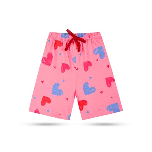 Image of T2F Girls Cotton Printed Shorts (Pack of 5)