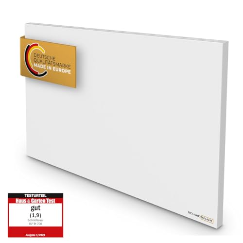 SCHMIDBAUER® Hybrid Pro Hybrid Neu 1000 Watt - das Beste aus beiden Heiztechniken - effiziente Infrarotheizung kombiniert mit bewährter Raumluft-Konvektion - integr. Thermostat