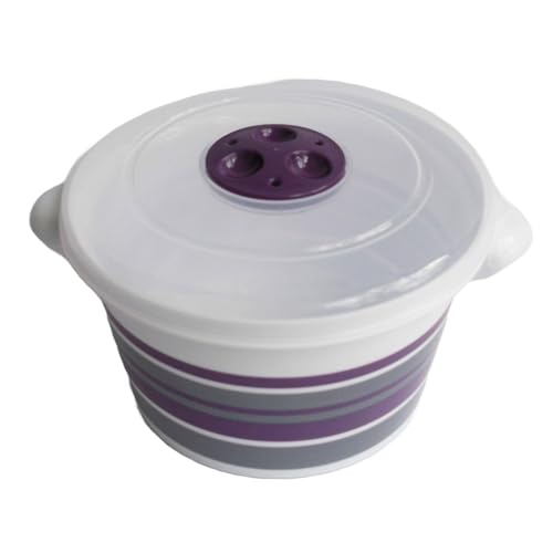 Tredoni 1,5L Mikrowellen-Topfwanne mit belüftetem Deckel - Heizkochen Dampfgartopf (1,5 Liter) Tredoni 1,5L Mikrowellen-Topfwanne mit belüftetem Deckel - Heizkochen Dampfgartopf (1,5 Liter)