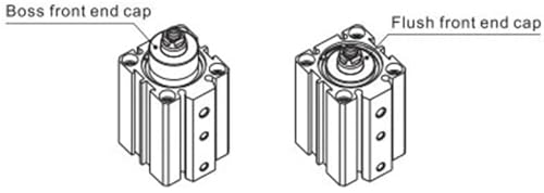 Vérin pneumatique de serrage pour lignes d'assemblage compactes QDKL40X5SU 40mm