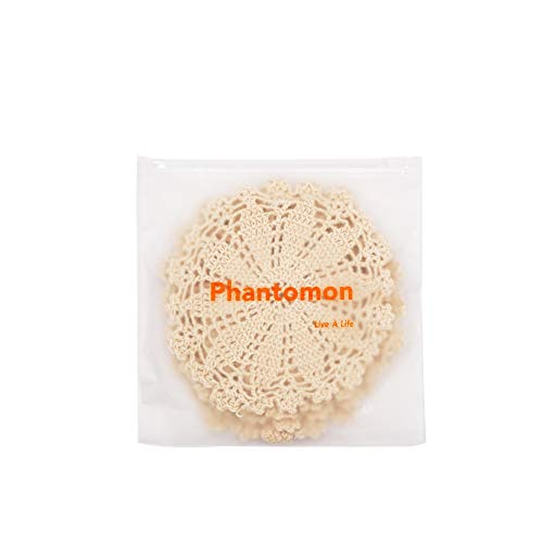 Phantomon 7 Inch Doilies Handmade Round Crochet Cotton Lace Doilies Table Placemats Doilies thumb #3
