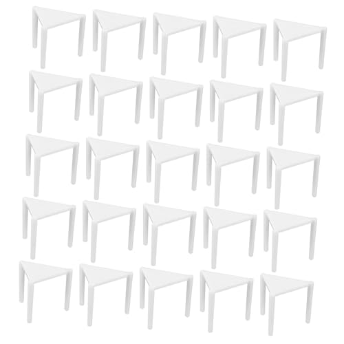 Cabilock 100pcs Pizza Display Stand Plastic Tripod Rack Baking Supplies for Home/restaurant