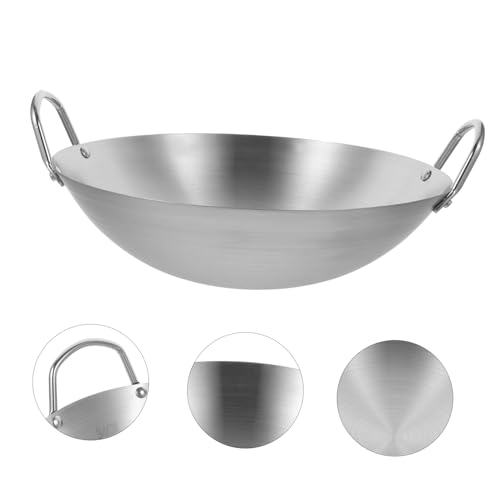 Wok de acero inoxidable para cocina eléctrica y gas miniatura 7