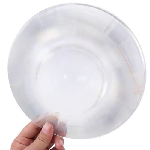 Image of 1Pc Fresnel Lens, Acrylic Lens, Diameter 200mm (7.9'') Optical 3D Lens, Clear Plastic PMMA Lens for Physics Classroom, Focal Length 100mm