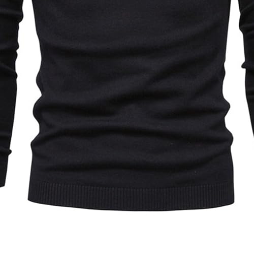JEKE-DG Men's Turtleneck Casual Knitted Pullover Sweater Slim Fit Solid Fashion Sweater Long Sleeve Basic Warm Sweaters4