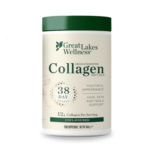 Great Lakes Wellness Collagen Peptides Powder for Skin, Hair, Nails,