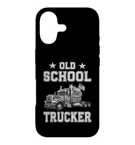 OLD SCHOOL TRUCKER Freedom Road Cargo �����I�g���b�N�h���C�o�[ �X�}�z�P�[�X iPhone 17 �p