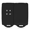 kwmobile autosleutelhoes compatibel met Renault 4-knops Smartkey autosleutel (alleen Keyless Go) – Siliconenhoes in…