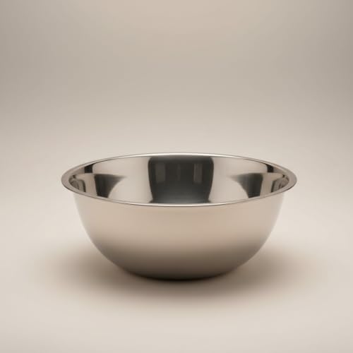 Tazón de mezcla de acero inoxidable, 8 cuartos, plateado miniatura 4