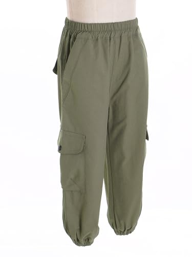 Hularka Kids Boys Girls Cargo Pants Casual Dungarees Joggers Trousers Hip Hop Jazz Dance Sweatpants Bottoms Streetwear4