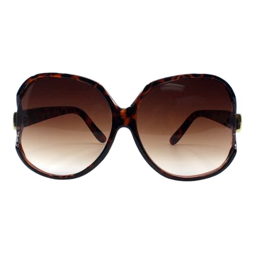 Super Oversized Sunglasses Womens Classic Round Celebrity Privacy Shades UV 4002