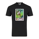 El Toro Fernando Valenzuela 34 Loteria Mexican Bingo The Bull Graphic Tee Shirt (US, Alpha, X-Large, Regular, Regular, Black)