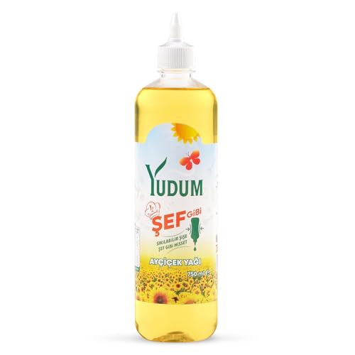 Sıkılabilir Pet Şişede Ayçiçek Yağı, 750 ml