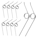 INOOMP 10 piezas Muelles de Torsión de Acero Inoxidable para Cubo de Basura Diámetro Alambre Ajustable Ángulo Duradero para Reparación y Bricolaje
