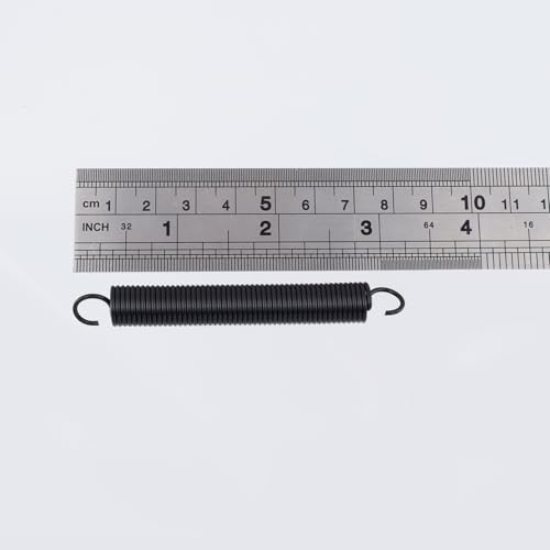 Image of Mcredy 10 Pcs Extension Spring Assortment Kit 3.15 Inch Black Stainless Steel Dual Hook Compression Springs for Industrial Machinery Repairing