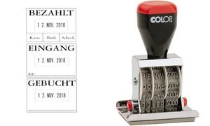 'Colop 108669 Data Timbro 04060 L2 "Pagano, Piastra Con Testo
