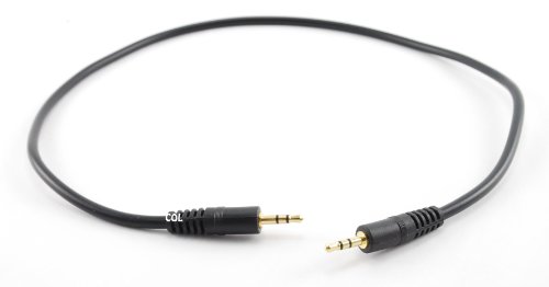 Cable 24k 2.5mm Stereo Audio Cable 1.5 Ft miniatura 1