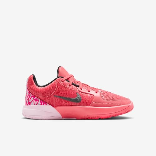 Ja 2 "Heart Eyes Big Kids' Basketball Shoes (IB8833-800, Magic Ember/Pink Foam/Deep Night/Iron Grey)3