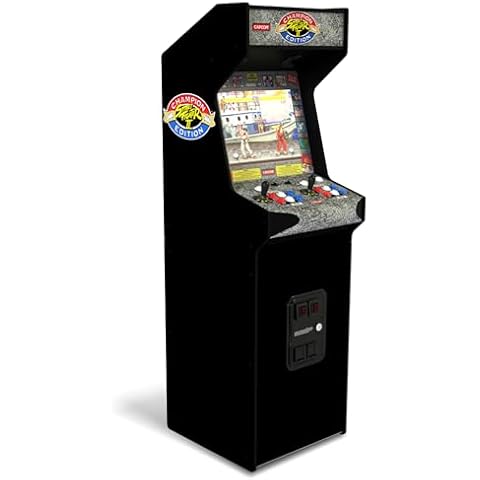Arcade1Up Street Fighter Arcade Game Machine, Standup Cabinet w/ 14 Games & 17" BOE Screen Cover