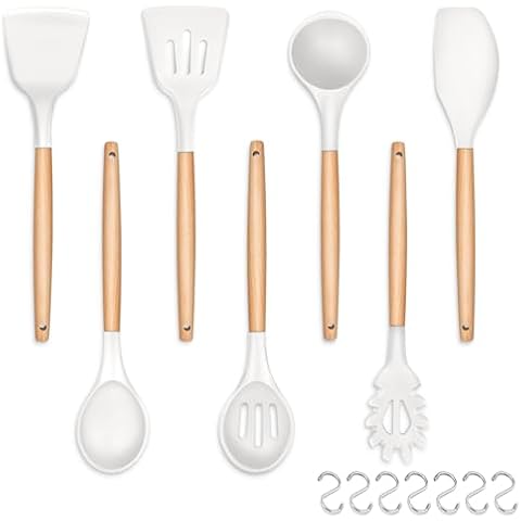 HaWare 7-Piece Silicone Utensil Set Cover