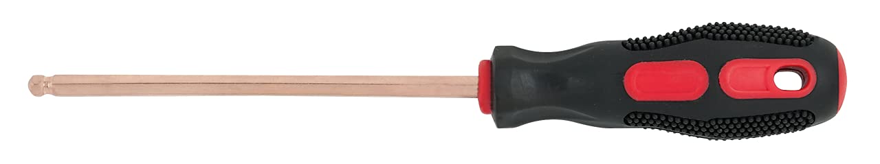 KS Tools 962.0952 Destornillador Allen BERYLLIUMplus con mango, recto para tornillos con encastre hexagonal y cabeza de bola 5 mm