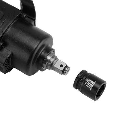 Image of 3 /4 inch Drive Shallow Impact Socket, 30mm, CR-MO, Metric, 6 Point, Axle Nut Impact Grade Socket for Easy Removal