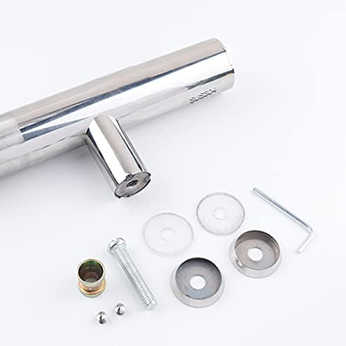 Shower Door Handle Replacement - Glass Door Knobs for Bathroom, Interior/Exterior Push & Pull Door Hardware, Durable 180mm x 300mm Size, Easy Installation