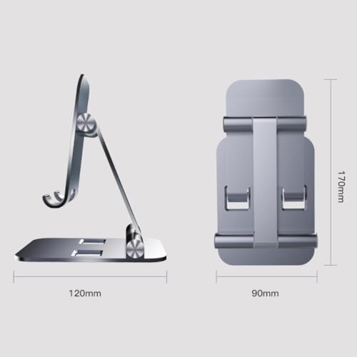 Soporte para teléfono y tableta plegable ZHCHAO de aluminio 5