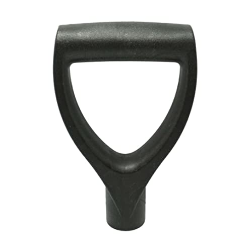 Spade Handle Garden Fork Shovel Handle D Shaped Plastic Grip for Digging Raking Tools Black.