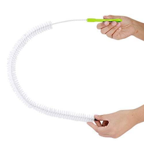 Cepillo para desagües TOPINCN, flexible y resistente con agujero para colgar (verde) miniatura 3