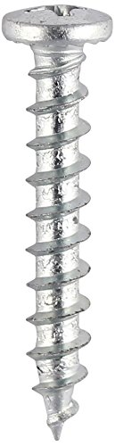 TIMco 217Z zincati, in PVC per finestra, a testa bassa, colore: argento (Confezione da 1000)