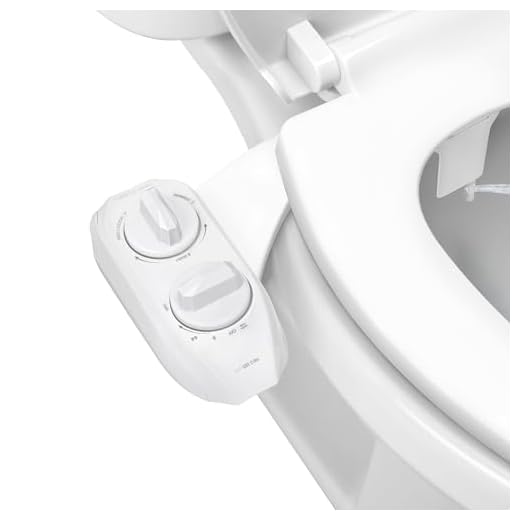 LUXE Bidet NEO 185 Plus - Accesorio de asiento de inodoro mecánico de última generación con bisagras EZ-Lift innovadoras, boquillas dobles y modo de autolimpieza de 360° (blanco)
