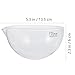 NOLITOY 120mm Round Bottom Glass Evaporating Dish Evaporation Basin Container with Spout Useful Evaporating Bowl for Scientific and Industrial Laboratory Use