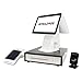 RETAILZPOS Dual Screen Android POS System with 2D Scanner and Cash Drawer