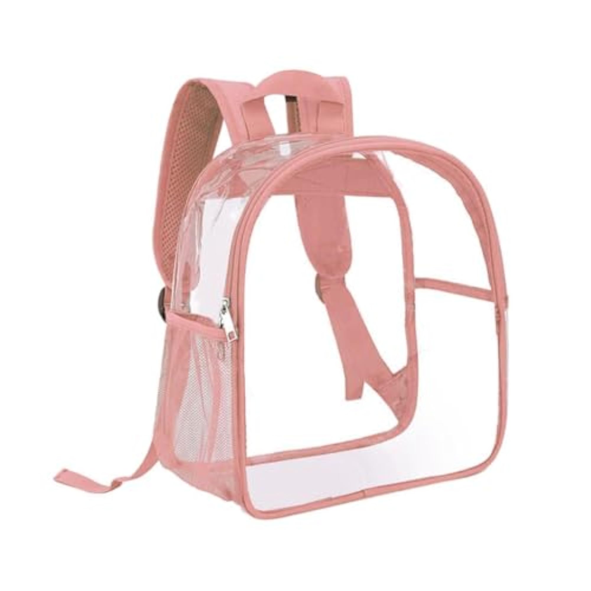 Clear Pink Waterproof Backpack for Events and Travel
