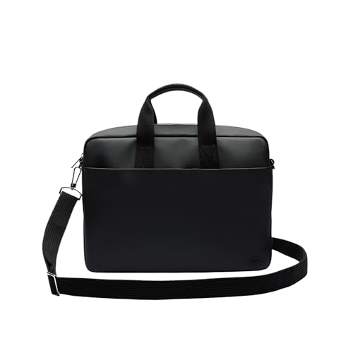 Lacoste Men's Classic Computer Bag, Black, One Size
