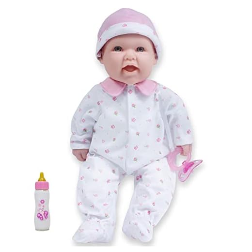 JC Toys Caucasian 16-inch Medium Soft Body Baby Doll La Baby | Washable |Removable Pink Outfit w/ Hat | for Children 12 Months +