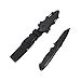 Wwman Formation Noir Airsoft Couteau Martial Modèle Couteau Souple CS Couteaux Tactique en Plastique ABS, pour Cosplay, Halloween