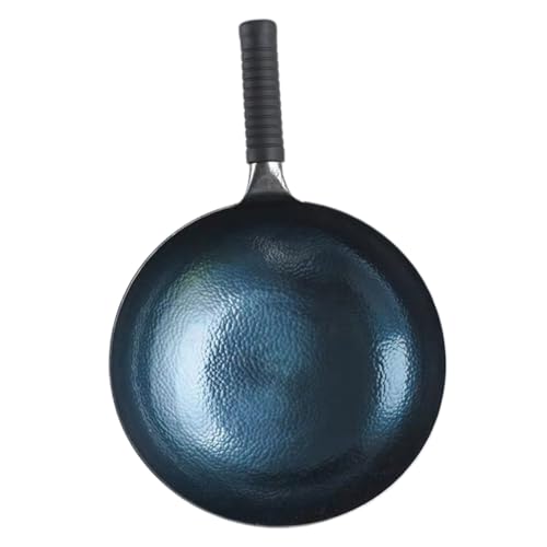Wok de hierro forjado Luxshiny para estufa a gas e inducción