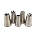 Hilai Rohrleitungsdüse, Rohrleitungsspitzen Große Kuchen Dekorationswerkzeuge, 5 Pack Kuchen Rohrleitungs Tipps Kit DIY Glasur Düsen Werkzeug für Cupcakes Rohrleitungsdüsen