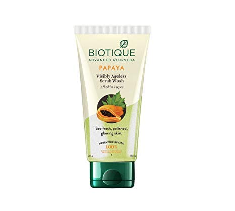 Image of Biotique Bio Papaya Exfoliating Face Wash + Bio Papaya Revitalizing Tan Removal Scrub + Bio Fruit Whitening And Depigmentation Face Pack For All Skin Types