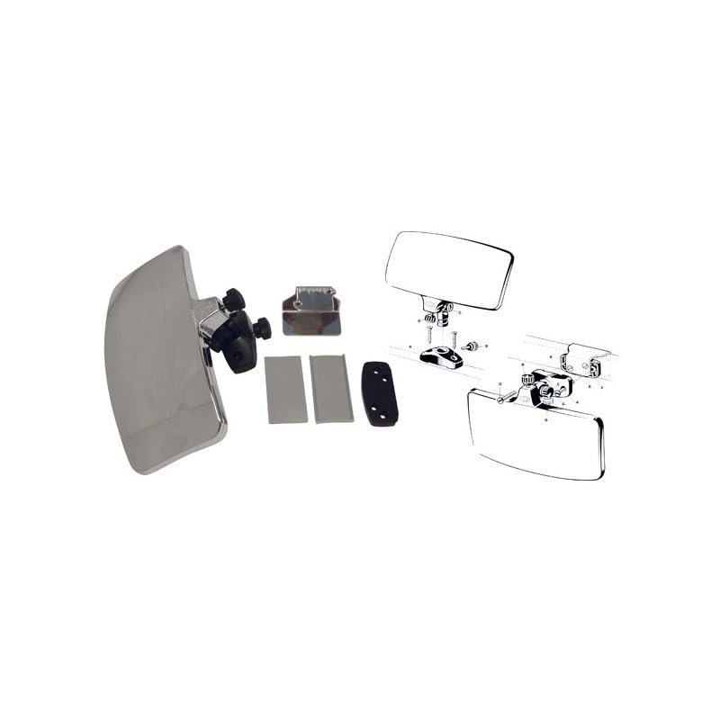 BSSTORE Espejo retrovisor náutico ABS enganches parabrisas salpicadero