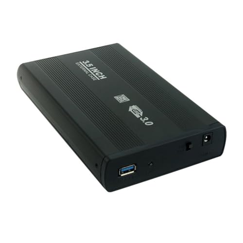 karonpeln USB 3.0 ���o�C���n�[�h�f�B�X�N�{�b�N�X 3.5�C���` SATA�n�[�h�f�B�X�N�{�b�N�X 5Gbps�����]�����x 16TB��e�� �R���s���[�^�[�m�[�g�u�b�N�p �H��s�v �ȒP�g�ݗ��� �ϏՌ��P�[�X �P�[�u���t
