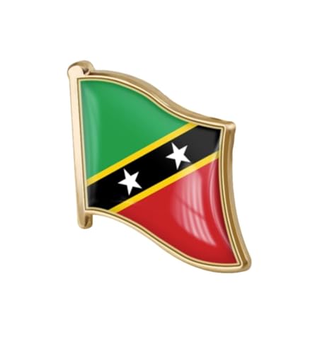 Image of World Most Countries Single Pin Brooch Badge United States USA America and Other Countries Cross Friendship Pin Badge for Men Women