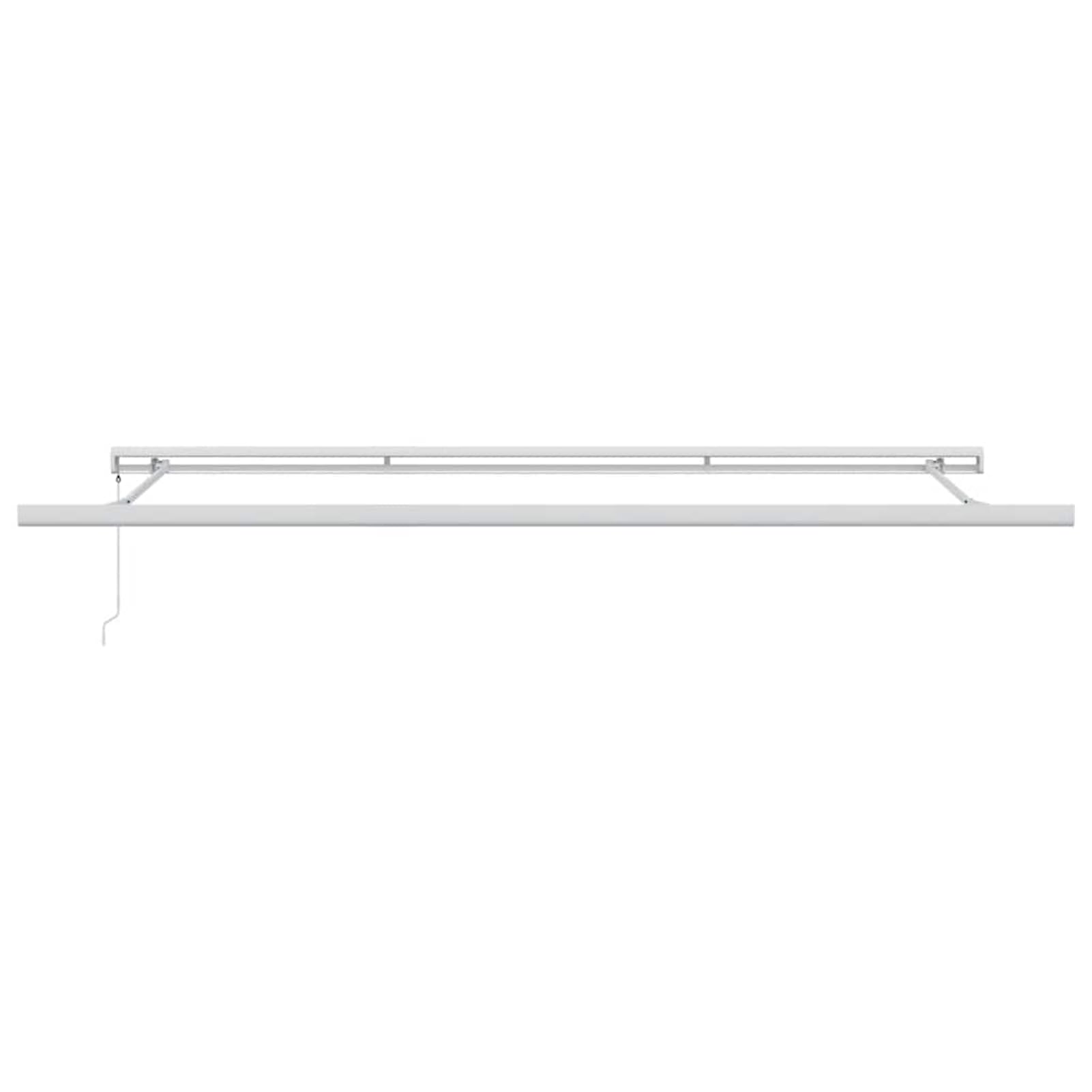 Ręczna markiza 400 x 300 cm, brązowa – odporna na promieniowanie UV, malowane proszkowo aluminium, wodoodporna, na taras i balkon