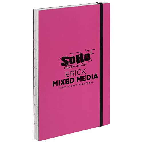 Carnet de croquis brique 200g/m² SoHo pour dessin au graphite et mixte