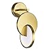 CWI LIGHTING 1206W7-1-629 LED Sconce with Brushed Brass Finish