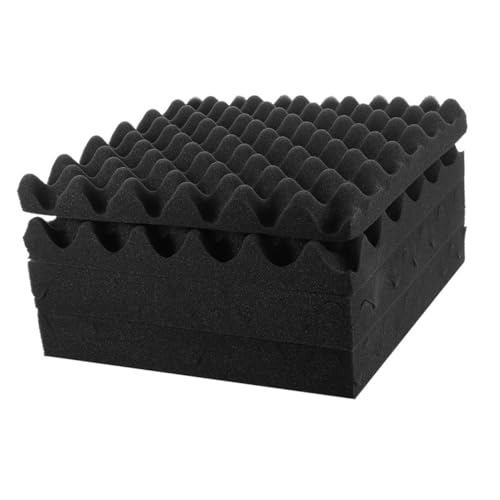 LIOOBO 6Piezas Paneles Acústicos Autoadhesivos de Insonorización Efectiva para Estudio y Habitables Material de Alta y Aislamiento